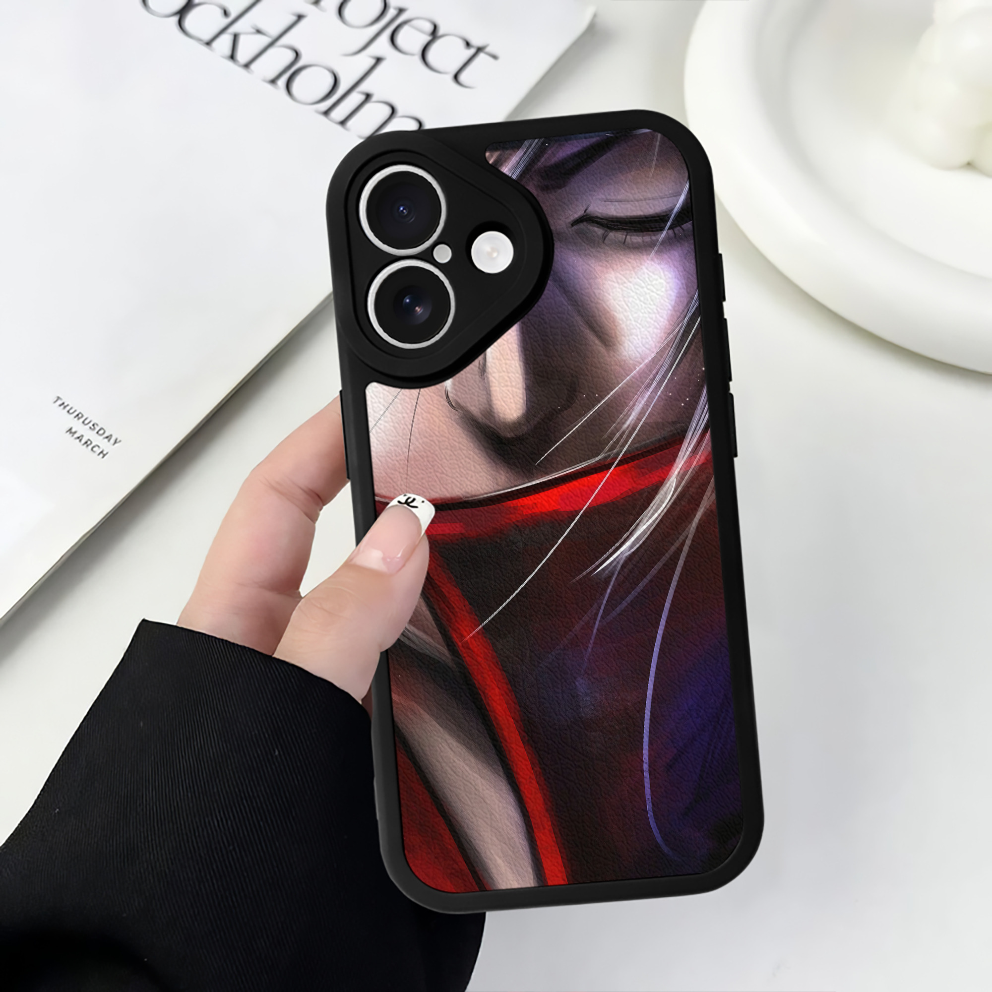（画像用） NARUTO -ナルト- NARUTO -ナルト- 疾風伝 【iPhone 16シリーズ対応】シリコンスマホケース（レザー調） 材質：シリコン